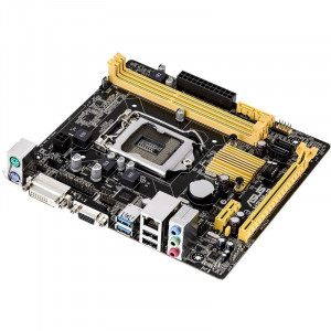 Placa de baza ASUS H81M-P, LGA1150, Intel H81, 2x DDR3, 2x SATA III, 2x SATA II