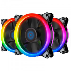 Ventilatoare Inaza Specter Pro ARGB, 3 Fan Pack, 120 mm, telecomanda