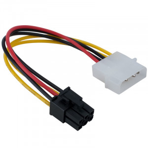 Cablu adaptor de la Molex la PCI-Ex 6 pin