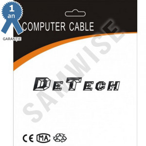 Cablu DeTech, DisplayPort Male - HDMI Male , lungime 1.8 metri