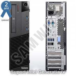 Calculator Lenovo M93P DT, Intel Core i3 4130 3.4GHz, 8GB DDR3, SSD 128GB, USB 3.0, DVD-ROM