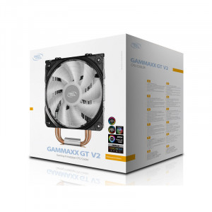 Cooler CPU Deepcool GAMMAXX GTE V2 RGB, Ventilator 120mm, Heatpipe-uri cupru, Multisocket