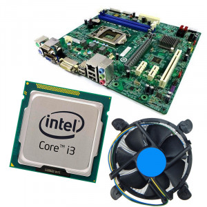 Kit Placa de baza Acer H81H3-AM, DDR3, Intel Core i3 4130 3.4GHz, Cooler inclus
