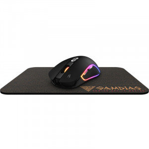 Mouse Gaming Gamdias Zeus M3, iluminare RGB, mouse pad NYX E1