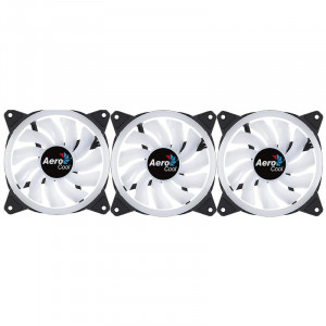 Ventilator Aerocool Duo 12 Pro ARGB 120mm ​Three Fan Pack cu controller H66F