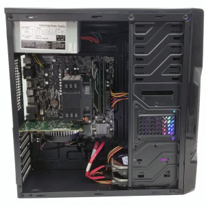 Calculator Gaming Ryzen V1, AMD Ryzen 5 2400G 3.6GHz, GA-A320M-H, 16GB DDR4, SSD 256GB, HDD 1TB, RX 550 2GB DDR5