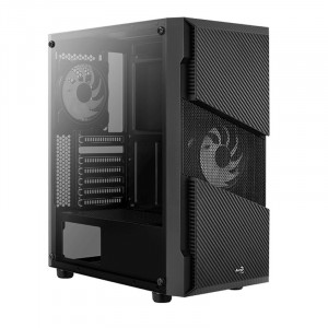 Carcasa Gaming Aerocool Menace Saturn RGB, MiddleTower, USB 3.0, Panou transparent