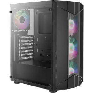 Carcasa Gaming Aerocool Sentinel TG RGB, MiddleTower, USB 3.0, Panou transparent