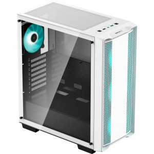 Carcasa Gaming Deepcool CC560 alba, USB 3.0, Panou transparent