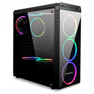 Carcasa Gaming Segotep Hyperion-T Black, USB 3.0, Panou Transparent