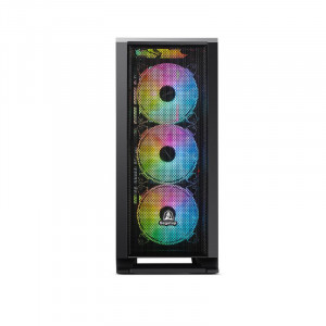 Carcasa Gaming Segotep Synrad 1 Black, USB 3.0, Panou Transparent