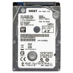 Hard disk Laptop 500GB Hitachi HCC547550A9E380, SATA II, Buffer 8MB, 5400 rpm