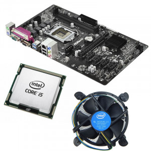 Kit Placa de baza ASRock H81 Pro BTC, 4th gen, DDR3, USB 3.0, Intel Core i5 4460 3.2GHz, 4 nuclee, Cooler inclus