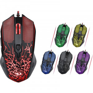 Mouse Gaming Redragon Inquisitor, Optic, 3200 dpi, 6 butoane, negru