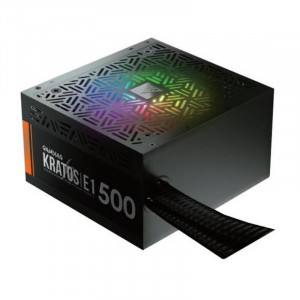 Sursa Gaming Gamdias Kratos E1 RGB 500W, Eficienta 80%, 5x SATA, 2x MOLEX, 2x 6+2 pin, PFC activ