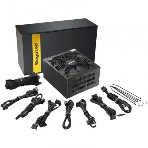 Sursa Gaming Segotep GP900G 800W, Eficienta 92%, Modulara, 8x SATA, 6x MOLEX, 6x 6+2 pin, PFC activ - Desigilat