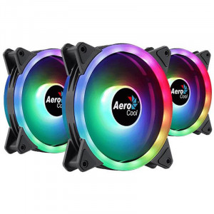 Ventilator Aerocool Duo 12 Pro ARGB 120mm ​Three Fan Pack cu controller H66F