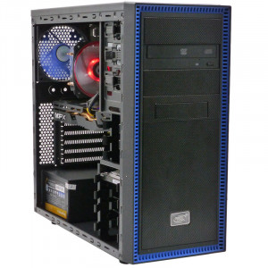 Calculator Gaming Deepcool Tesseract, Intel Core i5 2400 3.1GHz, Intel DH61CR, 8GB DDR3, 500GB, XFX RX 580 8GB DDR5 256-bit, DVI, HDMI, 500W, DVD