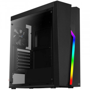 Carcasa Gaming Aerocool Bolt RGB, MiddleTower, USB 3.0, Panou transparent