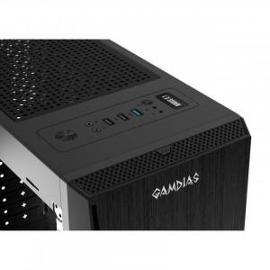 Carcasa Gaming Gamdias Argus E1, MiddleTower, USB 3.0, Panou transparent