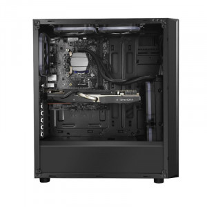 Carcasa Gaming Segotep Wider X3 Black, Middle Tower, 2x USB 3.0, Ventilatoare Blue LED