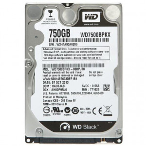 Hard disk Laptop 750GB Western Digital Black WD7500BPKX, SATA III, Buffer 16MB, 7200rpm