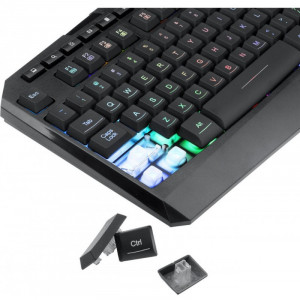 Kit Gaming Redragon S101 Combo, Tastatura Iluminata RGB, Mouse Optic 7200dpi