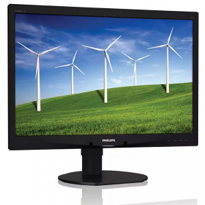 Monitor LCD Philips 24" 240B4L, 5ms, 1920x1200, DVI, VGA, DisplayPort, Cabluri incluse