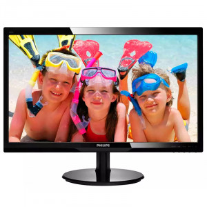 Monitor LED Philips 24" 246V5L, 1ms GtG, 1920x1080, DVI, VGA, Cabluri incluse