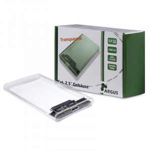 Rack extern Inter-Tech Argus GD-25000 2.5 inch, SATA, USB 3.0, Transparent