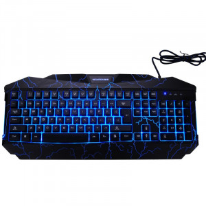 Tastatura Gaming Newmen GL800, iluminata LED, Taste multimedia, Open Box